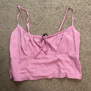 Brandy Melville pink crop tank top